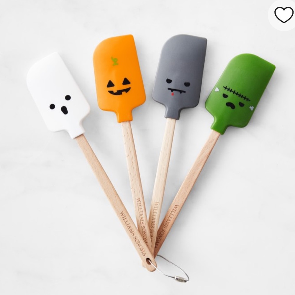 Williams Sonoma Mini Monster FSC® Wood Spatulas, Set of 4